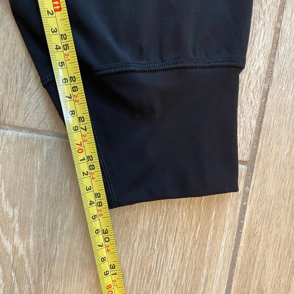 P'tula Black Jogger Leggings 77% Nylon 23% Spandex Size S High Waist Pocket - Picture 7 of 9